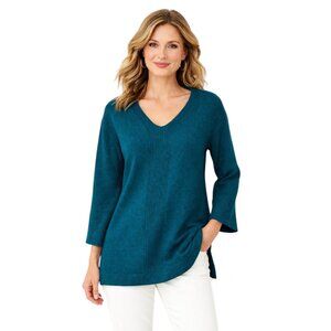 LOFT Blue Bell Sleeve Tunic Sweater XS